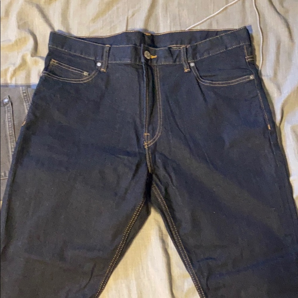 Slim fit dark wash jeans